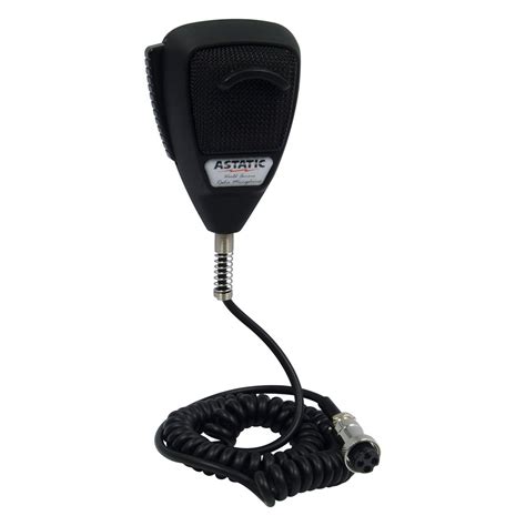 astatic    pin rubberized black cb microphone