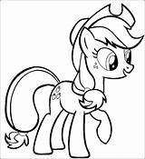 Getcolorings Applejack Pony Zum Equestria sketch template