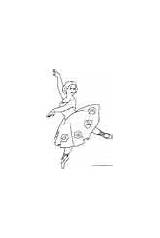 Coloring Ballerina Pages Kids Ballet Dance sketch template