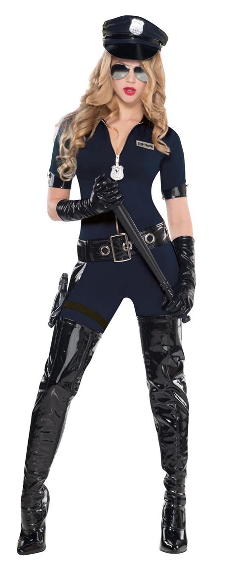 Stop Traffic Police Woman Costume Ladies Sexy Cop Fancy Dress Womens Ebay