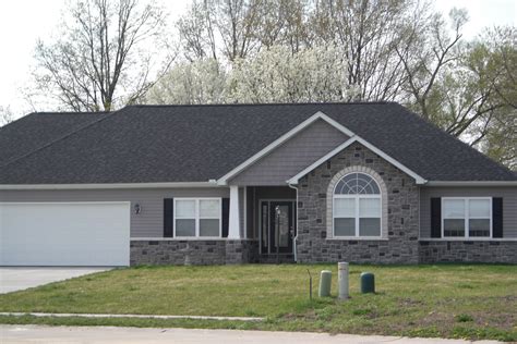 gray stone white trim black shutters google search  home  pinterest house