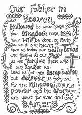 Prayer Prayers Lords Kjv Glory Serenity Coloringhome Printabletemplates sketch template