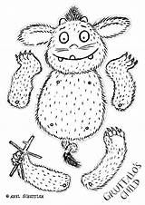 Gruffalo Coloring Pages Jumping Jack Child Printable Kids Print Getcolorings Axel Von Kind Getdrawings Puppets Choose Board Activities sketch template
