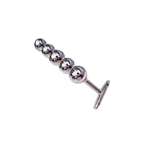 Metal Anal Beads Butt Plugs Anus Intruder Stainless Steel 5 Beads Bdsm Gear