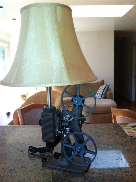 Vintage 8mm Film Projector Table Lamp By Urbanminingcompany