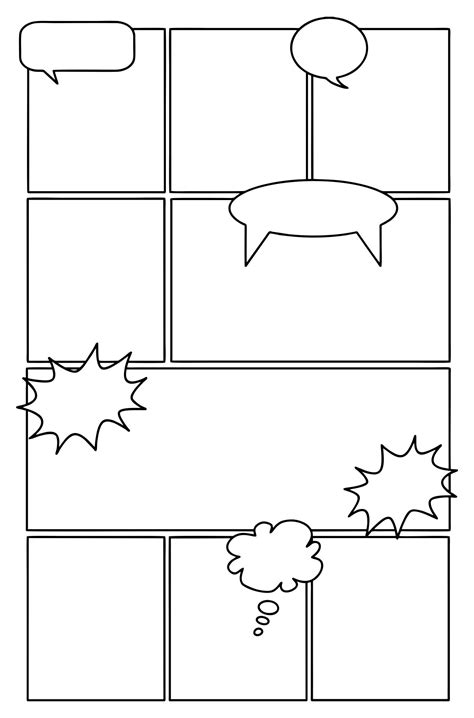 10 Best Printable Comic Book Layout Template