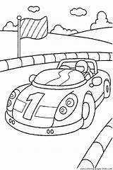Coloring Pages Car Transportation Cars Race Printable Kids Color Sheets Driver Found sketch template