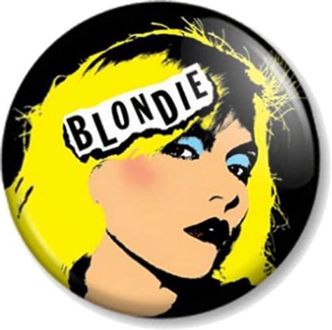 blondie pinback button badge debbie harry punk rock pop band music