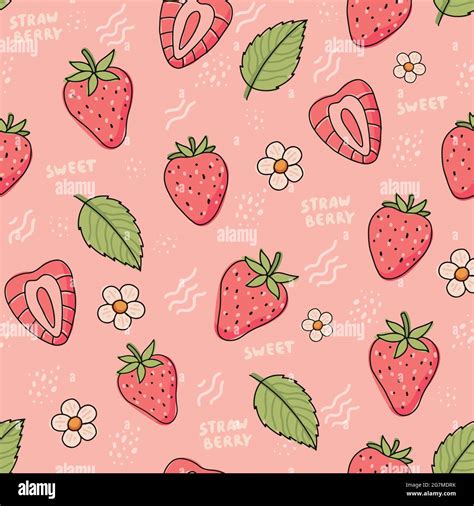 strawberries farm summer stock vector images alamy