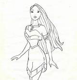 Pocahontas Coloring Pages Printable Color Princess Popular Cartoon Getdrawings Coloringhome sketch template