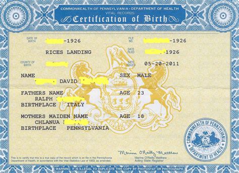 agenealogy  birth certificates  research