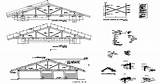 Roof Trusses Cadbull Elevations sketch template