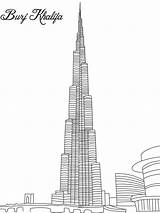 Burj Khalifa Kleurplaat Leukekleurplaten Gebouwen Kleurplaten sketch template