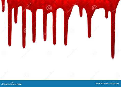 dripping blood isolated  white blood drip pattern stock photo