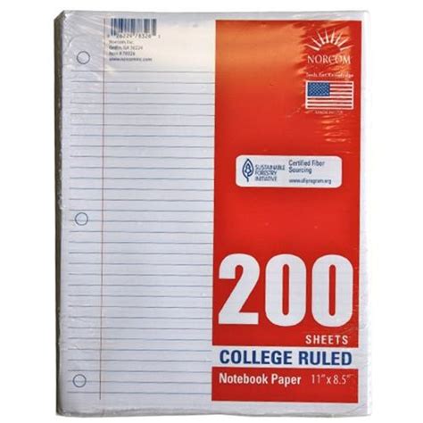 umkc bookstore  count college ruled looseleaf paper
