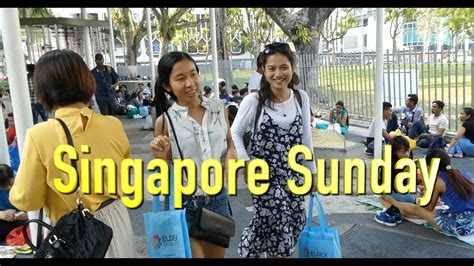 Singapore Sunday Filipino Maids Day Off Youtube