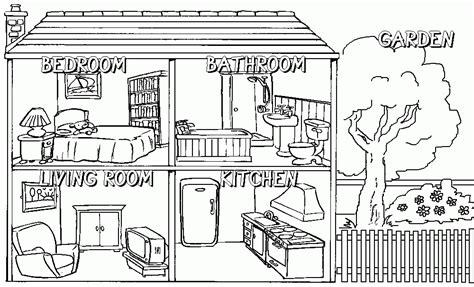 house room coloring page house colouring pages fun printables