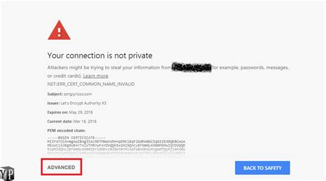 fixed  connection   private error  chrome browser youprogrammer