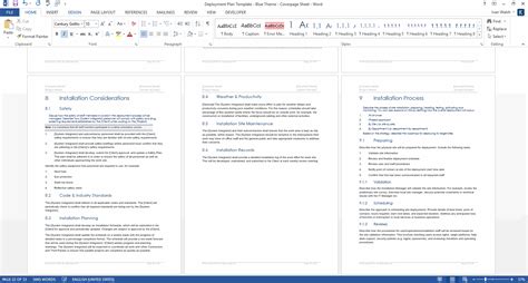 deployment plan template ms word templates forms checklists