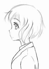 Anime Side Girl Drawing Pro Face Draw Hair Female Sideways Drawings Google Search Sketch Manga Reference Girls Characters Deviantart Tips sketch template