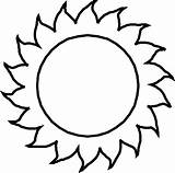 Sun Coloring Sunny Pages Printable Colouring Template Circle Weather Sunshine Color Kids Shape Days Sheets Getcolorings Pattern Gif Bgs Round sketch template