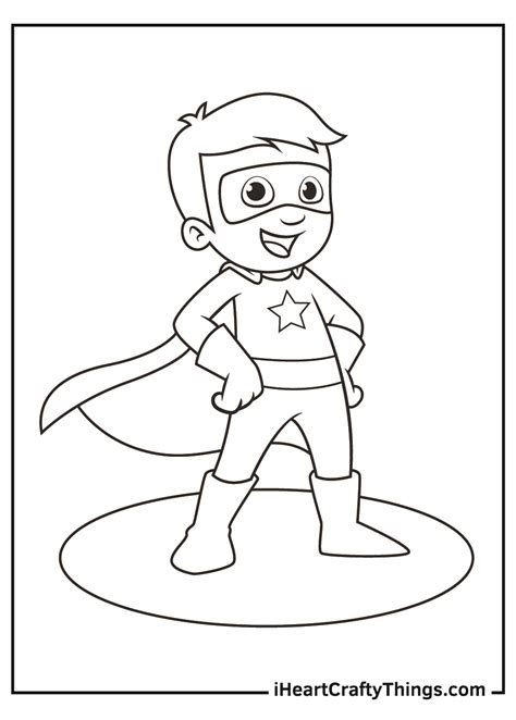 superhero coloring pages  print