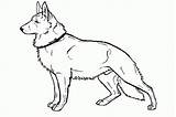 German Shepherd Puppy Clipart Lineart sketch template