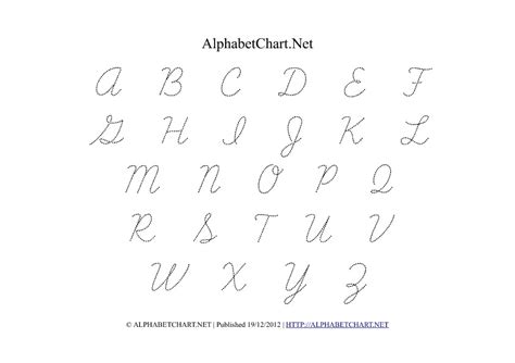 images   letter printable cursive alphabet chart