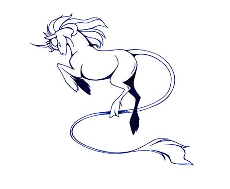 unicorn sketch  lilitepsilon  deviantart