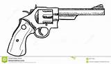 Revolver Revolvers Pistola Stockbilder Revólver Arme Escopeta Firearms Lápiz Weniger sketch template