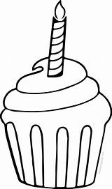 Cupcake Candle Coloring Para Cup Cake Escolha Pasta Colorir sketch template