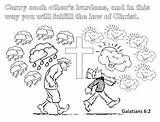 Galatians Activity Colouring sketch template