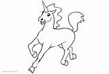 Unicorn Coloring Running Pages Printable Adults Kids sketch template