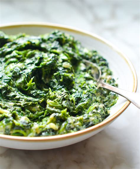 creamed spinach    chef