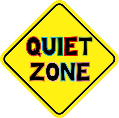 quiet zone sign vinyl bumper magnet magnetic magnets car