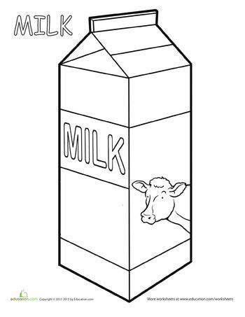 milk worksheet educationcom coloring pages milk color