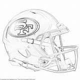 49ers Francisco Grayscale Stylowi Getcoloringpages sketch template