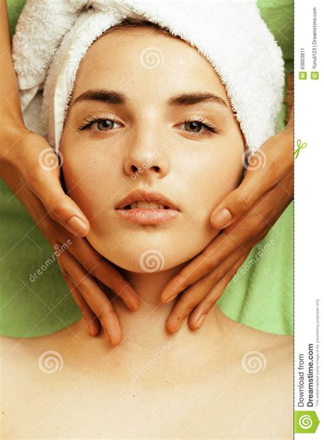 stock photo attractive lady  spa treatment stock image image