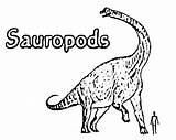 Sauropod Jurassic Prehistoric Dinosaurs Colouring Drawing Outline Sauropods sketch template