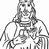Coloring King Christ Pages sketch template
