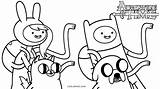 Adventure Time Coloring Pages Characters sketch template