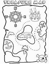 Treasure Tesoro Pirata Mapas Piratas Coloringhome Schatkaart Schatzkarte Visitar Malvorlagen Piraten sketch template