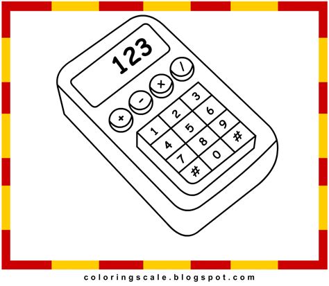 coloring pages printable  kids calculator coloring pages  kids