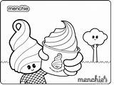 Menchies Coloring Pages Menchie Template Color sketch template