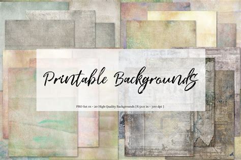 printable backgrounds set  custom designed textures creative market