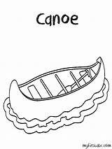 Canoe Coloring Pages Printable Color Kids Printablee Designlooter Sketchite sketch template