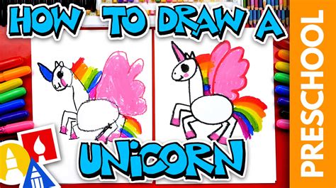 draw  unicorn preschool art  kids hub