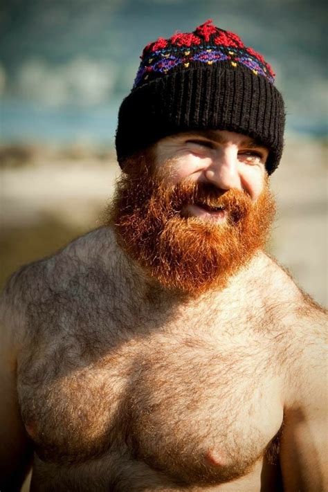 Fitguys Red Beard Ginger Men Hairy Chest