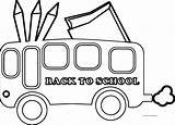 Coloring Bus School Teacher English Back Wecoloringpage sketch template