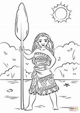 Moana Coloring Kids Pages Magnificent Children Disney Characters sketch template